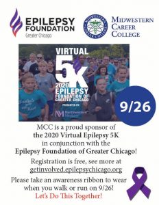 Epilepsy Foundation of Greater Chicago Virtual 5K Flyer