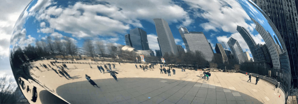 Reflections from the cloud gate