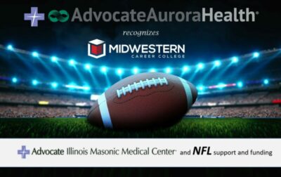 Midwestern Career College partnership with Advocate NFL scholarship
